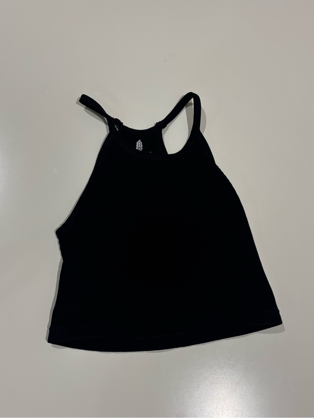 FP Movement by Free People Black Racerback Crop Tank